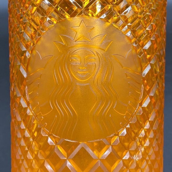 Starbucks Studded Jewel Orange Mango Ombre Tumbler 24oz - Picture 2 of 8